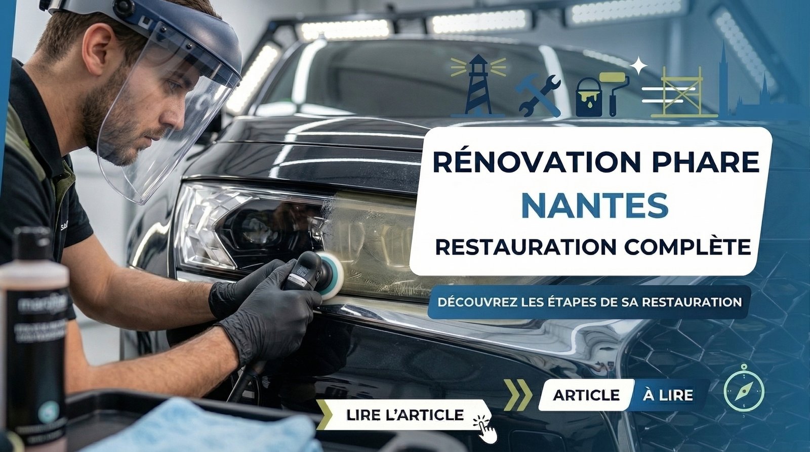 Rénovation phares Nantes : restauration complète – CristalAuto44